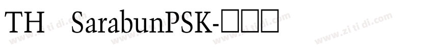 TH SarabunPSK字体转换